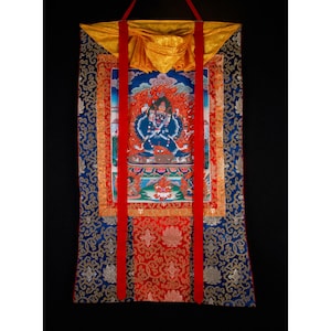 Heruka Yamantaka (Vajrabhairava) Thangka | Traditional Tibetan Yidam Painting | Wrathful Form of Bodhisattva Manjushri &quot;Destroyer of Death