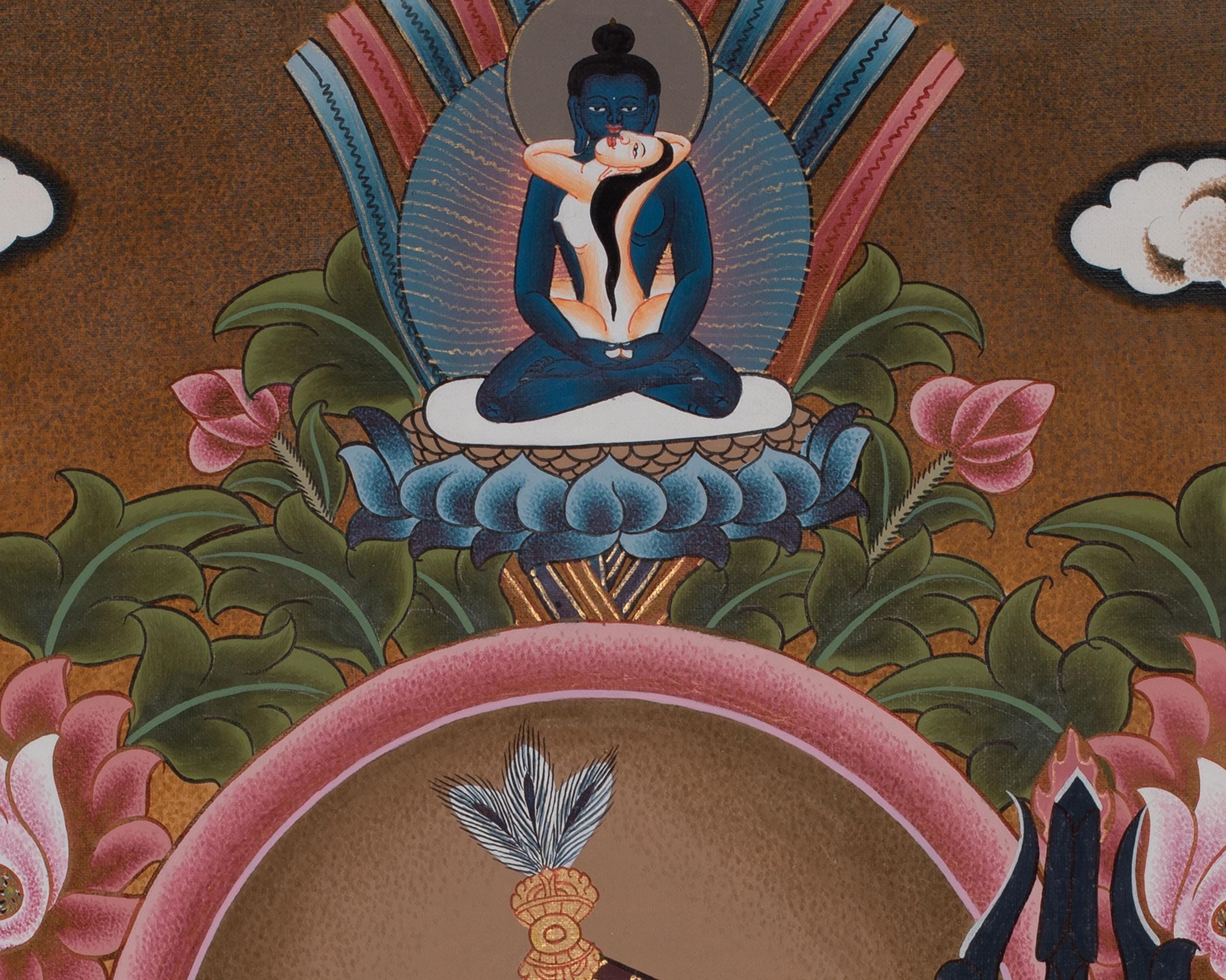 伝統的なグル・リンポチェ・タンカ｜パドマサンバヴァ絵画｜チベット