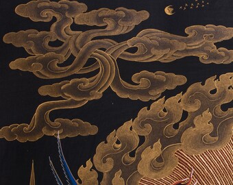 Chemchok Heruka With Consort | Wrathful Deity Thangka | Tibetan