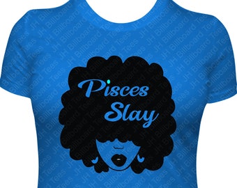 Pisces Slay February March Birthday red Lipstick T-Shirt