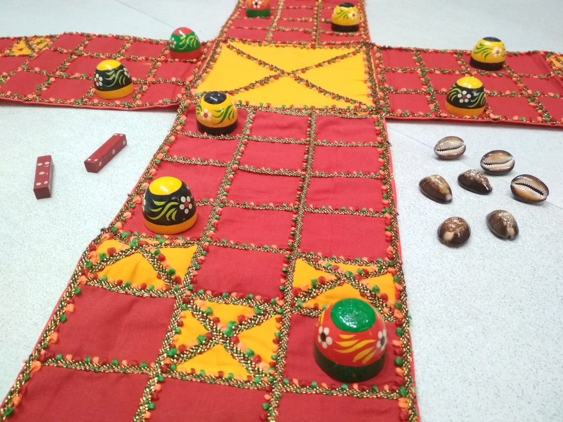 Ancient Indian Indoor Game/ Pachisi/ Chaupar/ Chausar/ Board Etsy