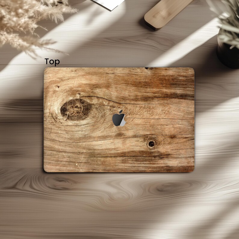 Holzbrett-Aufkleber für MacBook Air 13,6" mit Holzstruktur, bedruckt mit Holzmuster, MacBook Pro 16" MacBook Skin-Aufkleber, Neo M3 15" Cover 2024 2018 A2289 14 M2 M4 Bild 8