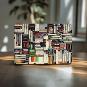 Retro Laptop Aufkleber Macbook Pro 16 M1 Skin Tape Kassette Muster Macbook Air 13 Zoll A3113 15 M2 M3 2025 Sticker Kassette Muster 90s M4 Max 2024 14.2"