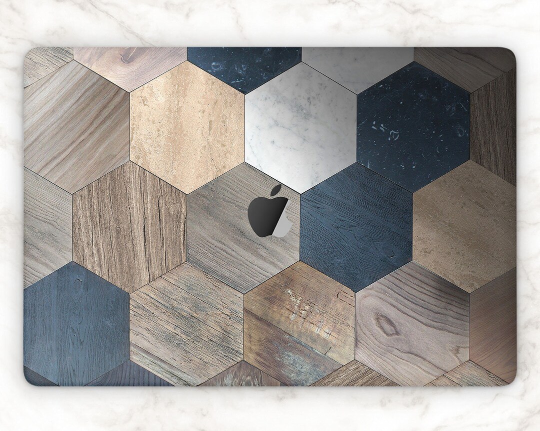 MacBook Skin Wood 2021 MacBook Air 13 Geometric Laptop MacBook Pro 15 ...
