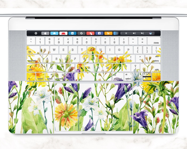 Meadow flowers MacBook pro 13 2019 New MacBook air MacBook 15 skin apple laptop decal MacBook 12 inch MacBook pro 16 skin MacBook vinyl 2018