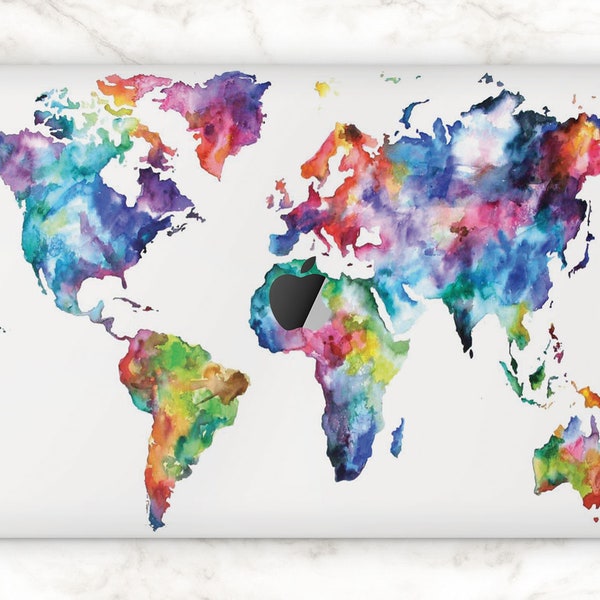 Travel macbook skin macbook pro 13 2021 World map art macbook 16 inch 2020 retina 15 sticker 14 M1 Max Air A2179 decal vinyl decal tourist