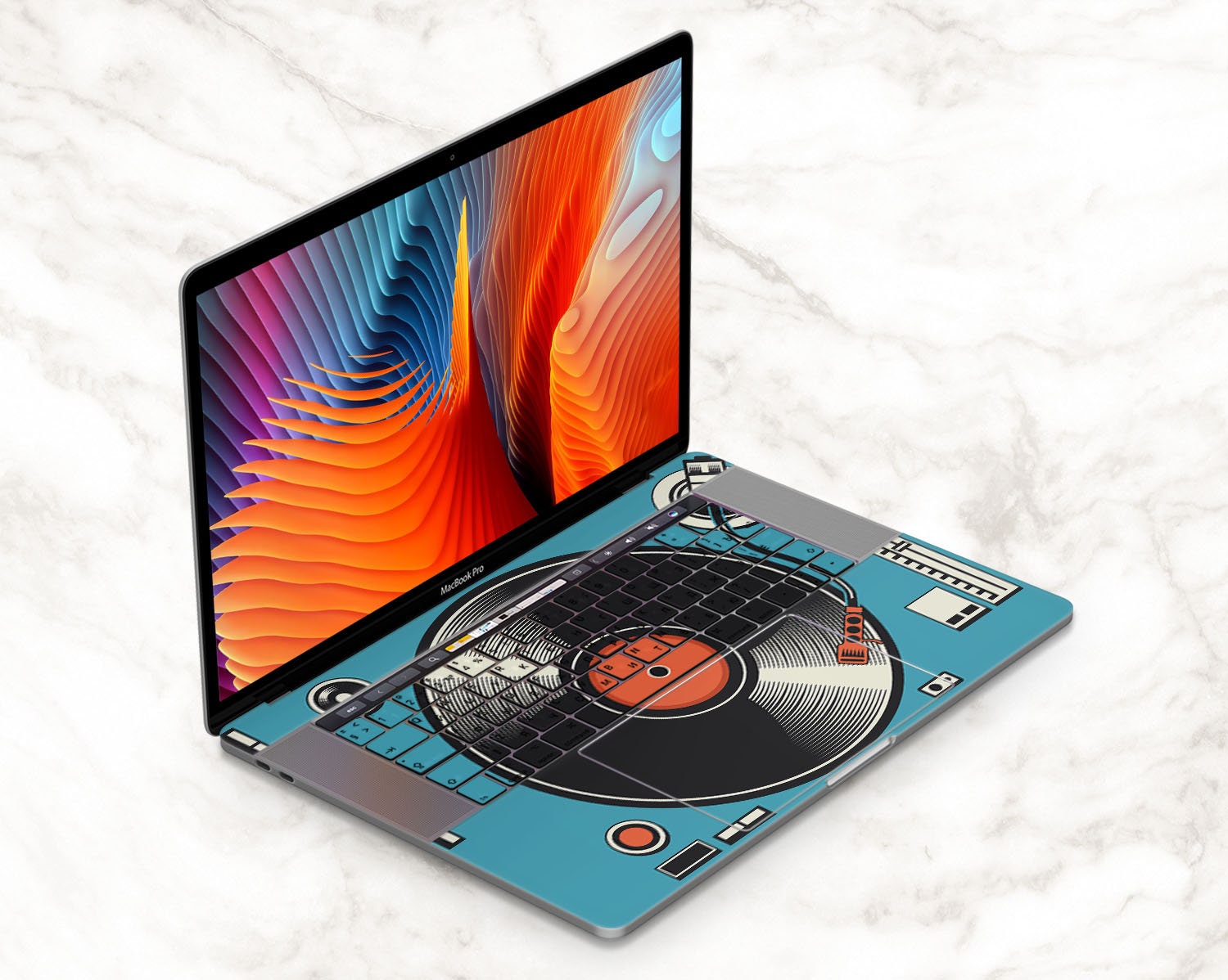 Vinyl Player Macbook Pro 16 Inch Retro Print Macbook 2019 Etsy