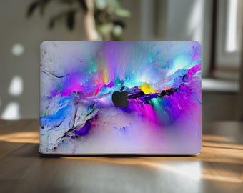 オーロラ MacBook Air 13インチ カバー ファンタジーアートプリント M2 M3 M4 16インチ Mac Book Pro カバー 14インチ 2025 ステッカー Apple Mac M1 スキンシール 15インチ 2024 A2289