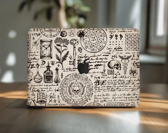 魔術のシンボル入り MacBook Air スキン 13.3 13.6 13 インチ Pro 14 15 16 インチ M5 M4 M3 Apple ビニール製トラックパッドカバー 2026 2018 A3113 A2159