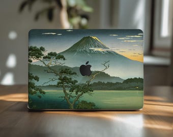 Fuji mountain mac book skin 16 Ukiyo-e decal macbook pro 15 cover M3 M4 M1 13 inch apple air M2 Max 2025 14 A3401 trendy Japanese Print 2026