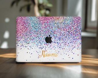 カスタムラップトップデカール MacBook Air 13 ステッカー 紙吹雪 Mac Book 2024 M4 Max Pro 16 M2 14 スキン M3 A2779 Apple Vinyl 15.3インチ お祝い カラフルギフト