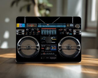 Tape player retro macbook skin 15in laptop cover mac book air 13 decal urban music lover gift sticker 14 pro 16 inch M4 Max 2026 M2 M3 A3185