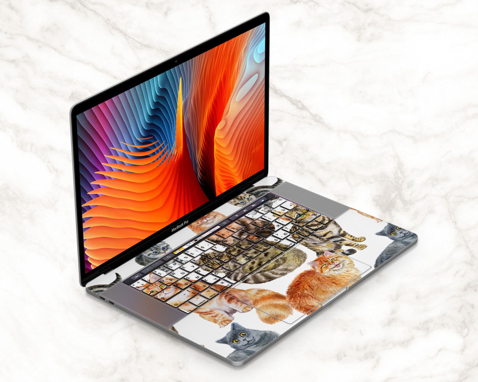 Cute cats MacBook air 13 2020 2019 MacBook pro 16 kitty Etsy