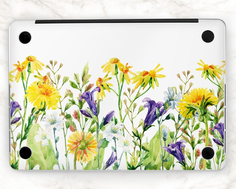 Meadow flowers MacBook pro 13 2019 New MacBook air MacBook 15 skin apple laptop decal MacBook 12 inch MacBook pro 16 skin MacBook vinyl 2018