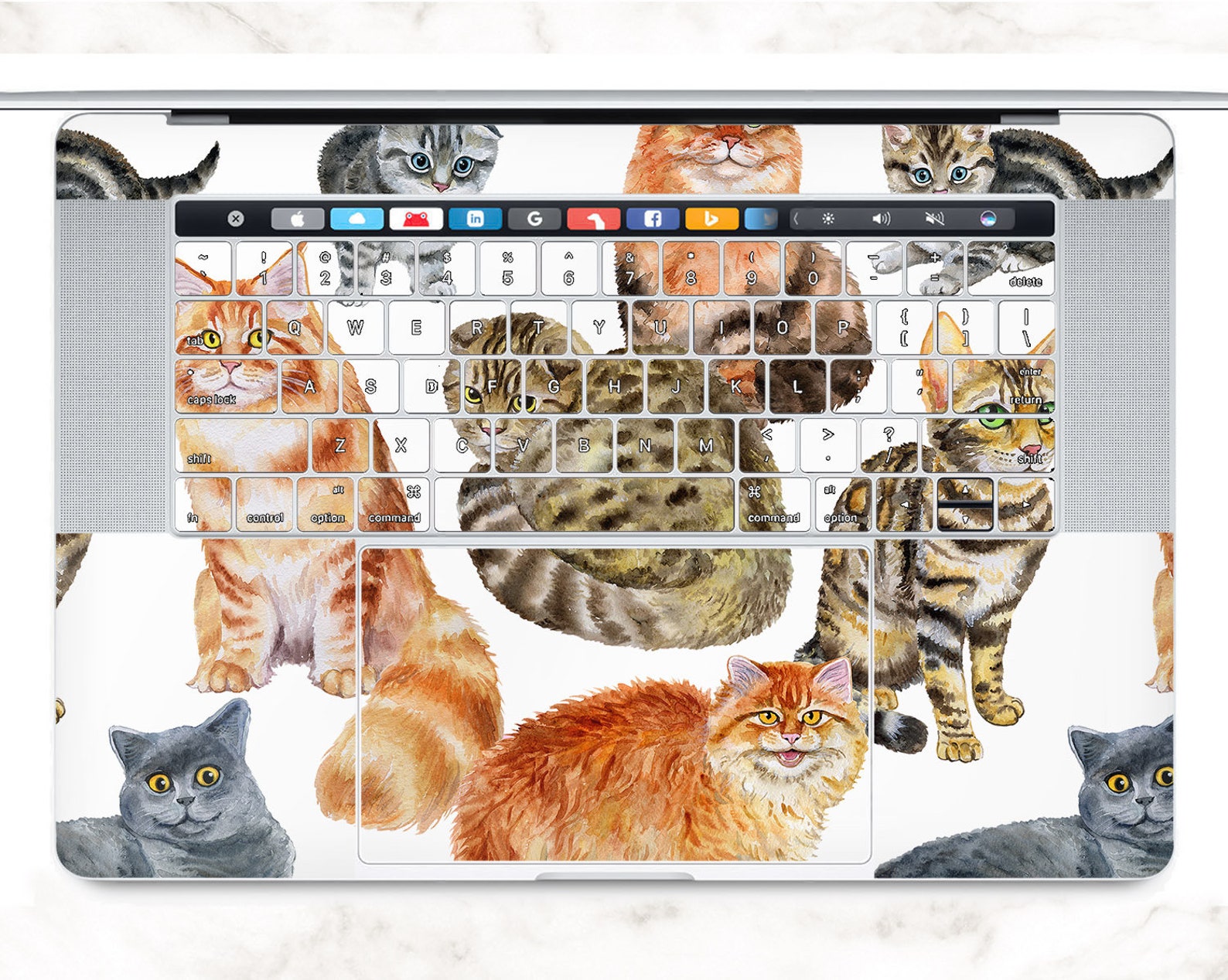 Cute cats MacBook air 13 2020 2019 MacBook pro 16 kitty Etsy