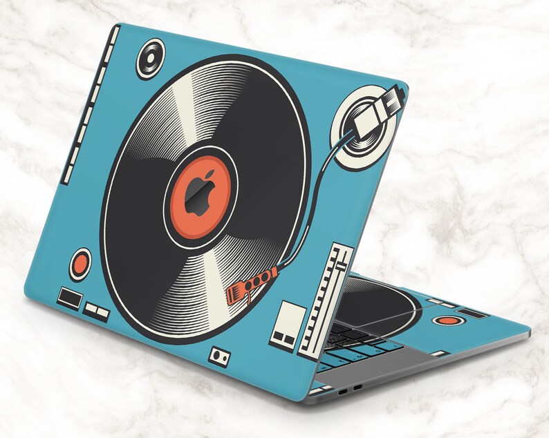 Vinyl Player Macbook Pro 16 Inch Retro Print Macbook 2019 Etsy