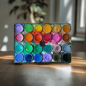 Palette of colors macbook pro 15 skin colorful m4 m3 m1 creative pattern 13 inch 2025 14 M2 Max cover 2021 mac book air A3241 decal 16" 2024