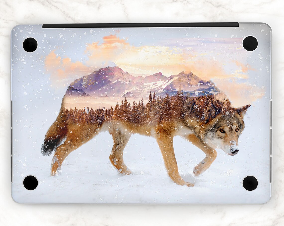Wolf Macbook Cover 15 Inch Decal Nature Macbook Decal 13 Etsy