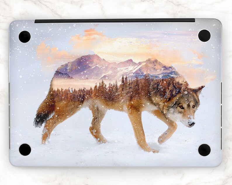 Wolf Macbook Cover 15 Inch Decal Nature Macbook Decal 13 Etsy