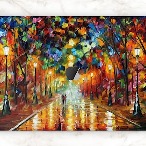 Oil painting mac book pro 15 inch City lights art skin macbook pro 14 M1 Max mac air 13 skin macbook 2021 decal mac 16 sticker retina 2020 "