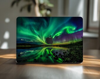 Aurora Borealis macbook pro 13 skin scenery Northern Lights aesthetic M2 M3 M4 16 cover mac book air 15 in nordic decal sticker 14 A2992 new