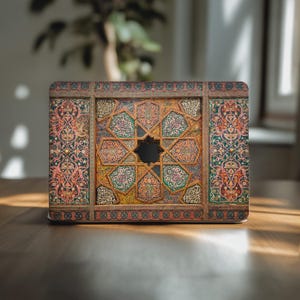 Arabic Design macbook decal Mandala decorative 16 Sticker mac pro 15 skin 2021 M2 M3 air 13 fancy cover bohemian print laptop vinyl M4 14 "