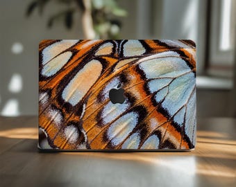Butterfly Wing MacBook Pro Skin 15 16 14 inch Air 13.3 13.6 13 " M4 M3 M2 Apple Vinyl Trackpad Decal Cover 2025 2023 A1932 A1989 Macro Dsign
