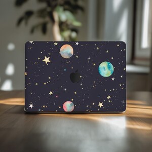 Galaxy macbook skin 2025 cute simple space M1 M3 M4 decal 2026 mac book air 13 pro 16 gift for children M2 Max 14 sticker 15 vinyl A3241 new