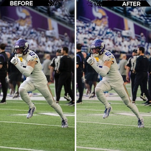 Football Lightroom Presets Mobile and Desktop Lightroom Presets for Photo Editing Sports Photos, NFL Photos, Sports Presets image 10