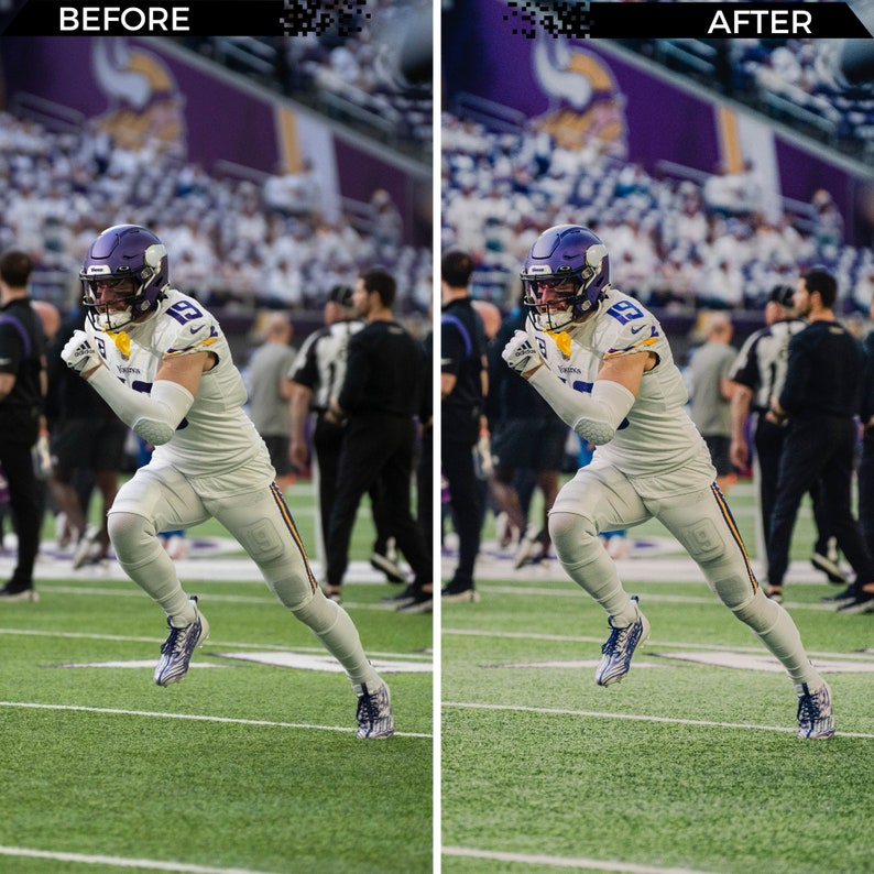 Football Lightroom Presets Mobile and Desktop Lightroom Presets for Photo Editing Sports Photos, NFL Photos, Sports Presets image 10