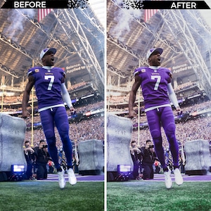 Football Lightroom Presets Mobile and Desktop Lightroom Presets for Photo Editing Sports Photos, NFL Photos, Sports Presets image 9