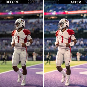 Football Lightroom Presets Mobile and Desktop Lightroom Presets for Photo Editing Sports Photos, NFL Photos, Sports Presets image 2