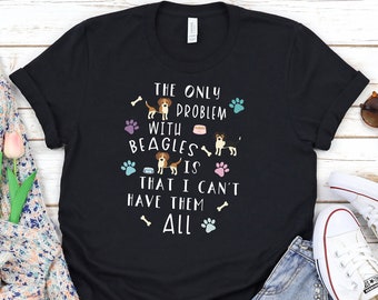 Funny Beagle Shirt, Women Men, Beagle Lover Gift, Beagle T-shirt, Beagle Top, Cute Beagle Graphic Tee, Crazy Beagle Lady, Explore Now!