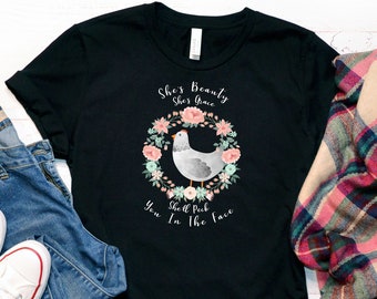 Funny Chicken Shirt, Women Men, Chicken Lover Gift, Bird T-shirt, Chicken top, Cute Chicken Graphic Tee, Crazy Chicken Lady