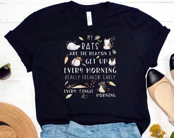 Funny Rat T-Shirt, Women Men, Rat Lover Gift, Cute Rat Graphic, Pet Rat Top, Rat Tee, Exotic Pet T Shirt. Explore now!