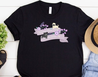 Funny Pug Shirt, Women Men, Pug Lover Gift, Pug T-shirt, Pug Top, Cute Pug Graphic Tee, Crazy Pug Lady, Explore Now!
