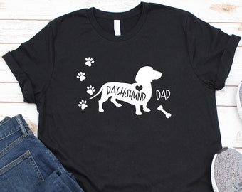Grappig teckel shirt, teckel papa, teckel Lover Gift, Teckel T-shirt, Teckel Top, Cute Teckel Graphic Tee, Explore Now!