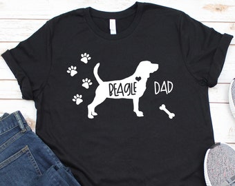 Camisa divertida Beagle, Beagle papá, Beagle amante regalo, Beagle camiseta, Beagle Top, lindo Beagle gráfico camiseta, explorar ahora!
