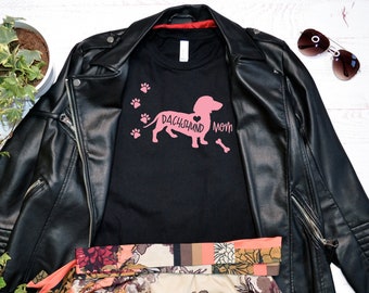 Funny Dachshund Shirt, Women Men, Dachshund Lover Gift, Dachshund T-shirt, Dachshund Top, Cute Dachshund Graphic Tee, Crazy Dachshund Lady