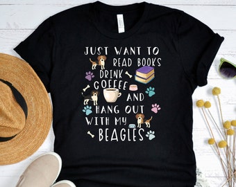 Funny Beagle Shirt, Women Men, Beagle Lover Gift, Beagle T-shirt, Beagle Top, Cute Beagle Graphic Tee, Crazy Beagle Lady, Explore Now!