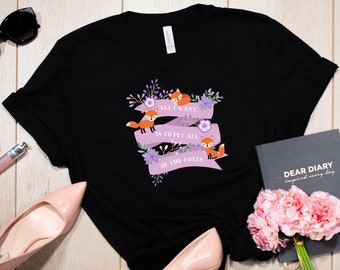 Fox T Shirt, Great Fox Lover Gift For Women and Men, Cute Fox Graphic, Fox Top, Crazy Fox Lady