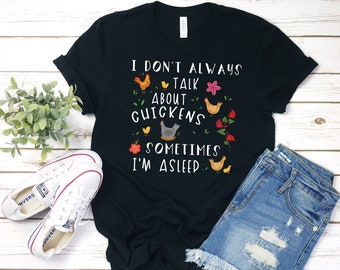 Funny Chicken Shirt, Women Men, Chicken Lover Gift, Bird T-shirt, Chicken top, Cute Chicken Graphic Tee, Crazy Chicken Lady