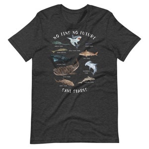 No Fins No Future Save Sharks Shirt, Funny Shark Shirt For Women And Men, Shark Lover Gift, Shark Tee, Cute Shark Graphic