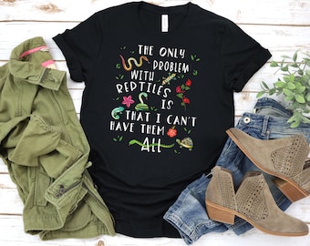 Reptil Shirt für Reptil-Liebhaber. Große Reptil-Liebhaber-Geschenk für Frauen und Männer. Süße Reptil Grafik Tee. Reptil Top. Entdecken Sie jetzt!