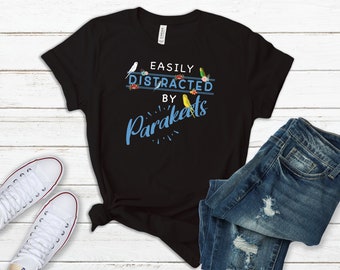 Funny Parakeet Shirt, Women Men, Parrot Lover Gift, Cute Bird T-shirt, Budgie top, Parrot print, exotic pet t shirt. Explore now!
