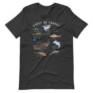 Types Of Sharks Shirt, Save Sharks, Funny Shark Shirt For Women And Men, Shark Lover Gift, Shark Tee, Cute Shark Graphic