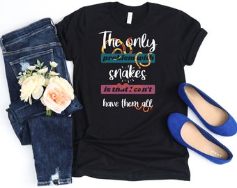 Snake Shirt For Reptile Lovers. Great Reptile Lover Gift For Women and Men. Cute Graphic Tee. Tshirt Tops. Explore Now!