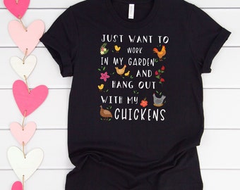 Funny Chicken Shirt, Women Men, Chicken Lover Gift, Cute Bird T-shirt, Chicken top, Chicken Graphic Tee, exotic pet t shirt. Explore now!