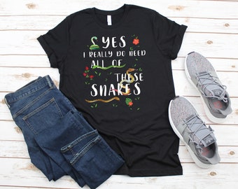 Snake Shirt For Reptile Lovers. Great Reptile Lover Gift For Women and Men. Cute Graphic Tee. Tshirt Tops. Explore Now!