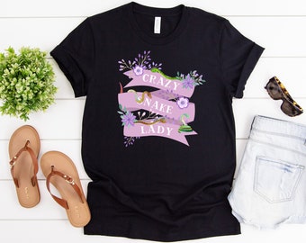 Snake Shirt For Snake Lovers. Great Snake Lover Gift For Women and Men. Cute Snake Graphic Tee. Crazy Snake Lady